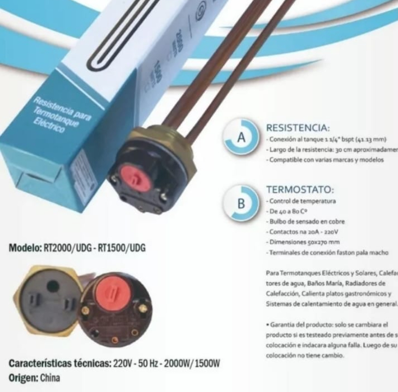 Resistencia Termotanque - Imagen 2