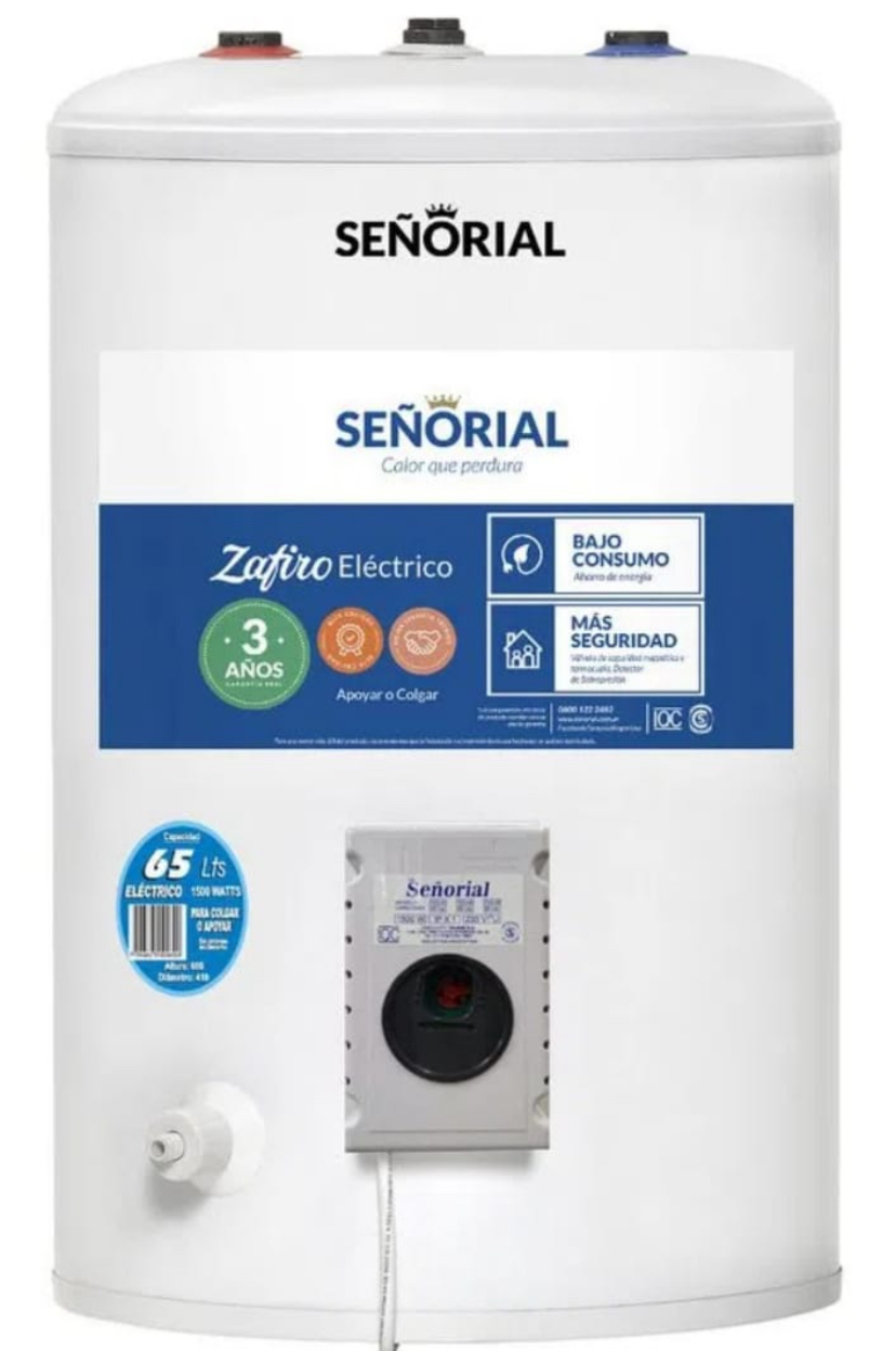 Termotanque eléctrico 65 litros